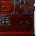 時代箪笥／閂付小箪笥　スタンド付き【Small chest with metal stand】 [j1197]　Japanese Antique Furniture