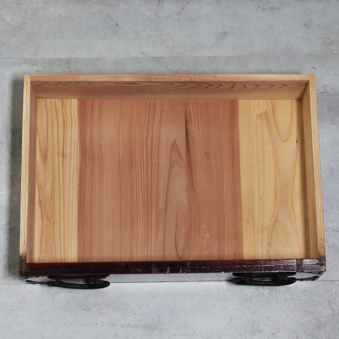 時代箪笥／閂付小箪笥　スタンド付き【Small chest with metal stand】 [j1197]　Japanese Antique Furniture