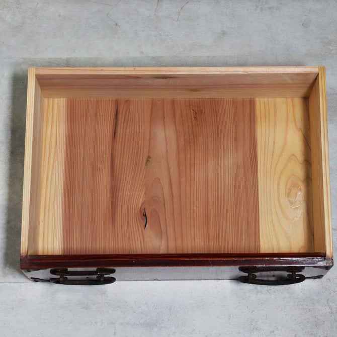 時代箪笥／閂付小箪笥　スタンド付き【Small chest with metal stand】 [j1197]　Japanese Antique Furniture