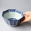 古伊万里染付八角鉢　[p0337]【Old IMARI bowl】