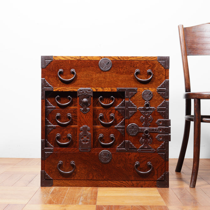 時代箪笥／庄内閂付小箪笥【SONAI Small chest 】 [j1198]　Japanese Antique Furniture