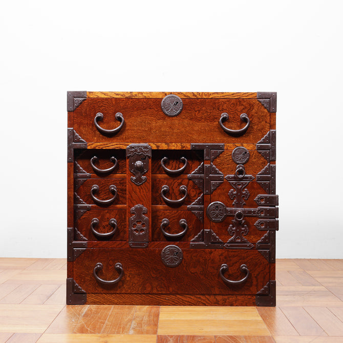 時代箪笥／庄内閂付小箪笥【SONAI Small chest 】 [j1198]　Japanese Antique Furniture