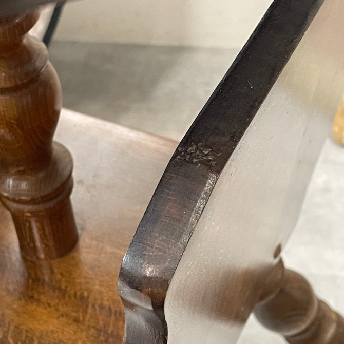 飛騨産業 サイドテーブル　丸テーブル（ キツツキマーク ）【Small table made by Hida Sangyo】[f0299]
