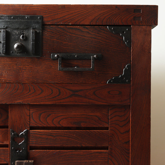 時代箪笥／越後帳場箪笥 【 ECHIGO MERCHANT CHEST 】 [j1199]　Japanese Antique Furniture