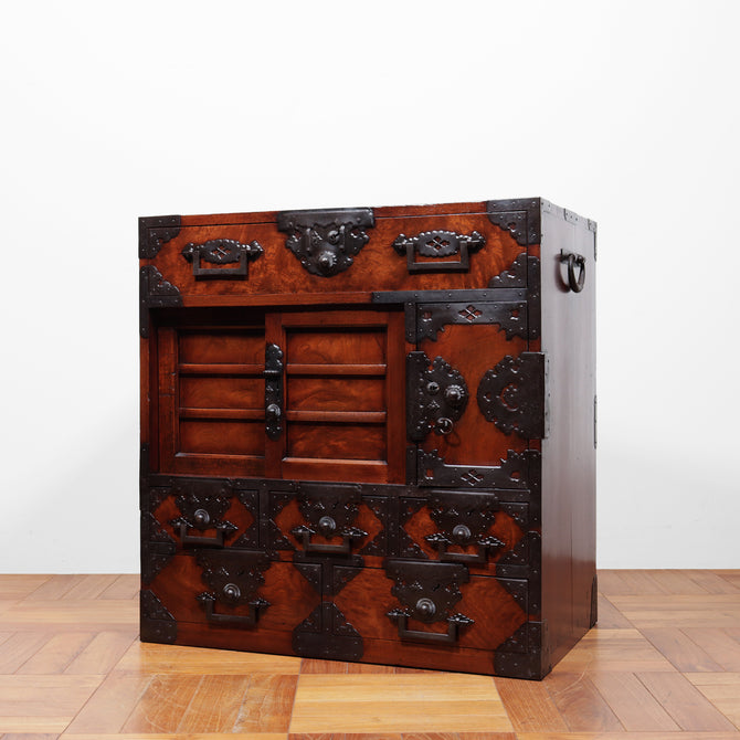 時代箪笥／帳箪笥【Merchant chest】 [j1162]Japanese Antique 