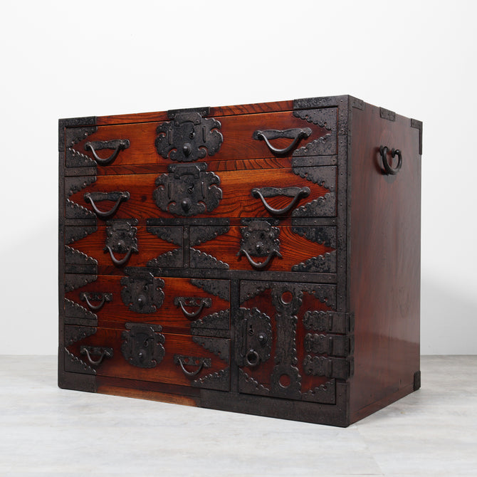 時代箪笥／総欅佐渡箪笥 【 SADO CHEST 】 [j1200]　Japanese Antique Furniture