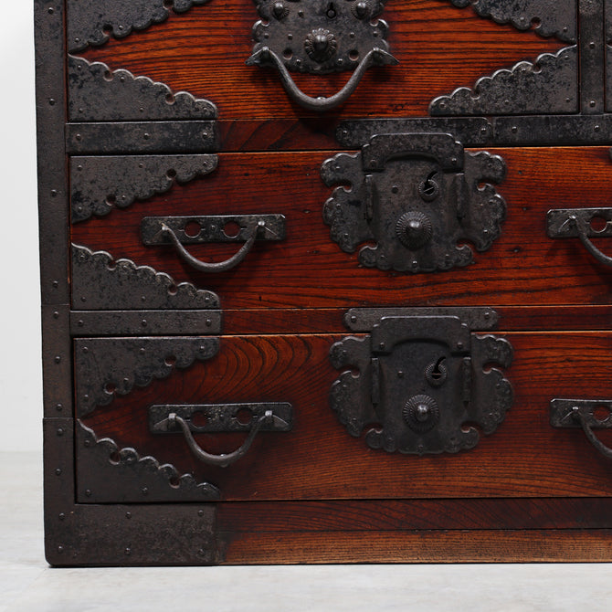 時代箪笥／総欅佐渡箪笥 【 SADO CHEST 】 [j1200]　Japanese Antique Furniture