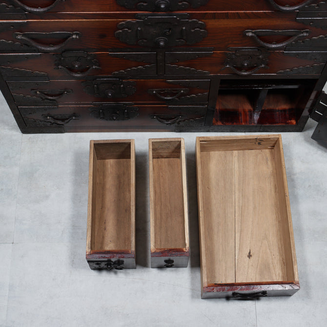 時代箪笥／総欅佐渡箪笥 【 SADO CHEST 】 [j1200]　Japanese Antique Furniture