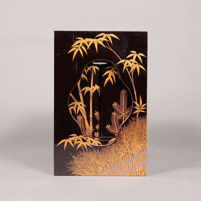 蒔絵松竹梅図花見重[k0539]【Makie Hanami-ju ( lacquered lunch