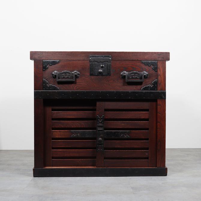 時代箪笥／越後帳場箪笥 【 ECHIGO MERCHANT CHEST 】 [j1201]　Japanese Antique Furniture