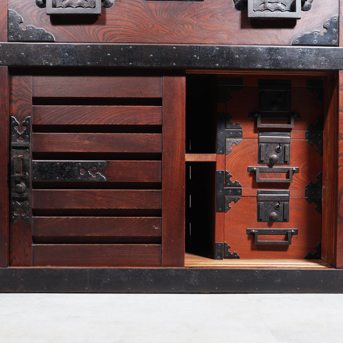 時代箪笥／越後帳場箪笥 【 ECHIGO MERCHANT CHEST 】 [j1201]　Japanese Antique Furniture