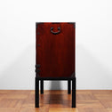 時代箪笥／黒塗庄内小箪笥　スタンド付き【SHONAI small chest with metal stand】 [j1164]　Japanese Antique Furniture