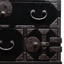 時代箪笥／黒塗庄内小箪笥　スタンド付き【SHONAI small chest with metal stand】 [j1164]　Japanese Antique Furniture