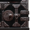 時代箪笥／黒塗庄内小箪笥　スタンド付き【SHONAI small chest with metal stand】 [j1164]　Japanese Antique Furniture
