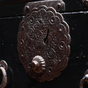 時代箪笥／黒塗庄内小箪笥　スタンド付き【SHONAI small chest with metal stand】 [j1164]　Japanese Antique Furniture