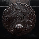 時代箪笥／黒塗庄内小箪笥　スタンド付き【SHONAI small chest with metal stand】 [j1164]　Japanese Antique Furniture