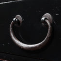 時代箪笥／黒塗庄内小箪笥　スタンド付き【SHONAI small chest with metal stand】 [j1164]　Japanese Antique Furniture
