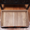 時代箪笥／黒塗庄内小箪笥　スタンド付き【SHONAI small chest with metal stand】 [j1164]　Japanese Antique Furniture