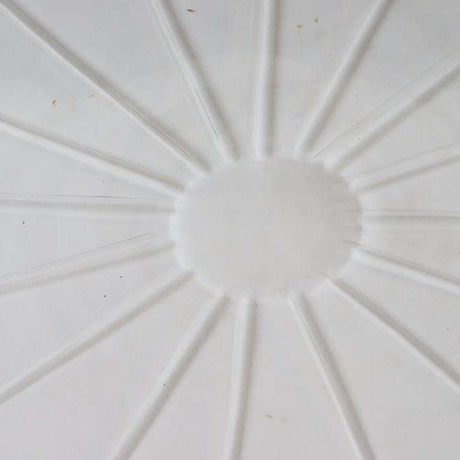 義屋萬（ギヤマン）菊型平鉢【Antique glass large plate】[g055]