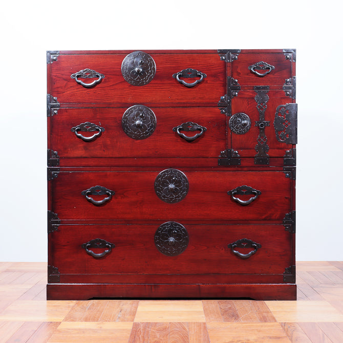 米沢桜紋衣裳箪笥【Yonezawa clothing chest 】 [j1092]