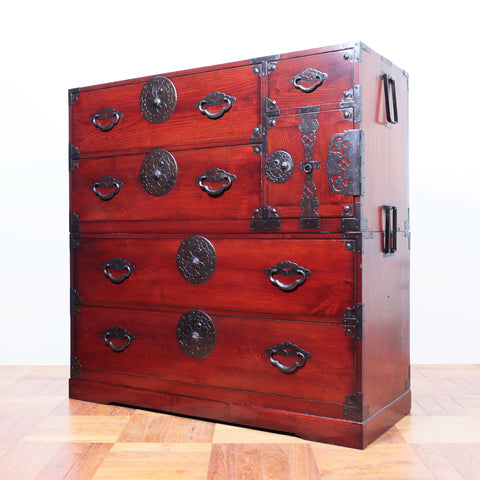 米沢桜紋衣裳箪笥【Yonezawa clothing chest 】 [j1092]