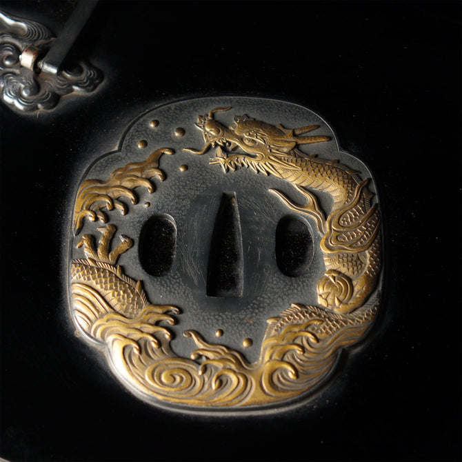 鍔紋様提箪笥【SAGEDANSU wiith TSUBA design】[k0602]