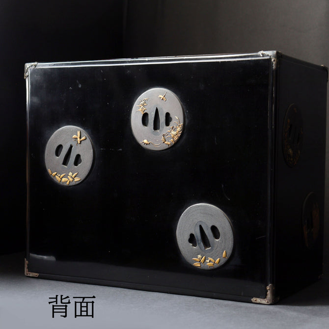 鍔紋様提箪笥【SAGEDANSU wiith TSUBA design】[k0602]