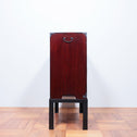 黒塗庄内小箪笥　スタンド付き【SHONAI small chest with metal stand】 [j1095]