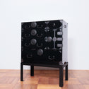 黒塗庄内小箪笥　スタンド付き【SHONAI small chest with metal stand】 [j1095]