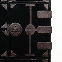 黒塗庄内小箪笥　スタンド付き【SHONAI small chest with metal stand】 [j1095]