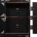 黒塗庄内小箪笥　スタンド付き【SHONAI small chest with metal stand】 [j1095]