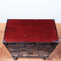黒塗庄内小箪笥　スタンド付き【SHONAI small chest with metal stand】 [j1095]