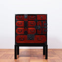 閂付小箪笥　スタンド付き【Small chest with metal stand】 [j1096]