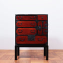 閂付小箪笥　スタンド付き【Small chest with metal stand】 [j1096]
