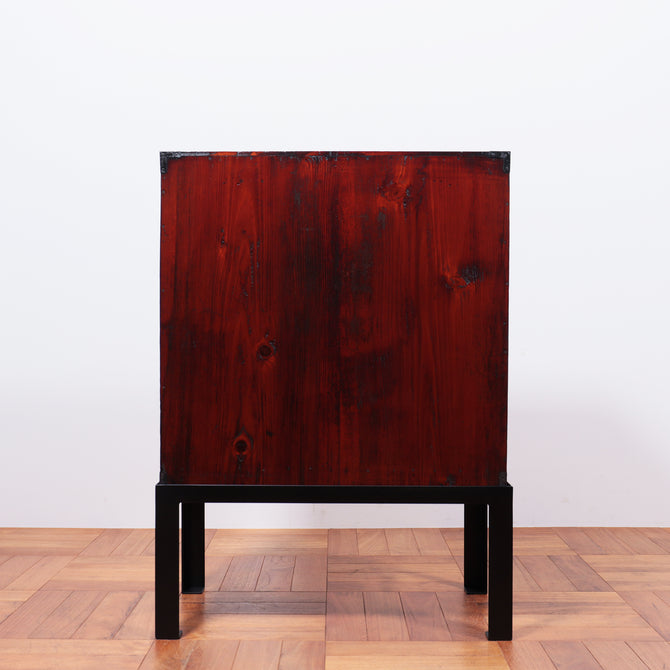 閂付小箪笥　スタンド付き【Small chest with metal stand】 [j1096]