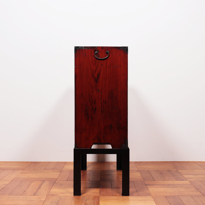 閂付小箪笥　スタンド付き【Small chest with metal stand】 [j1096]