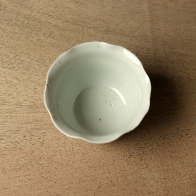 伊万里　古伊万里　江戸　中期　白磁　輪花　向付 古伊万里白磁輪花形向付5客揃い[p0349] – 青梵ギャラリー