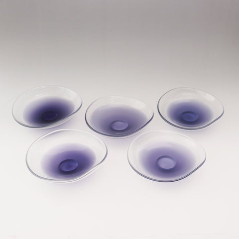 藤田潤／長円皿(5客揃い) [k0552]