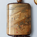 源氏絵蒔絵印籠【INRO (Medicine case) Genjie motif makie 】[k0605]