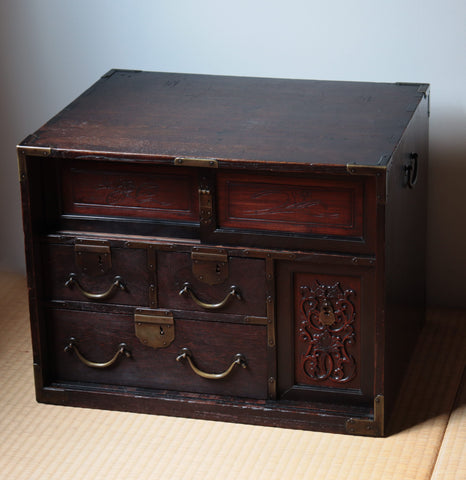 三国船箪笥（唐木細工）【FUNADANSU - sea chest 】[j1101]