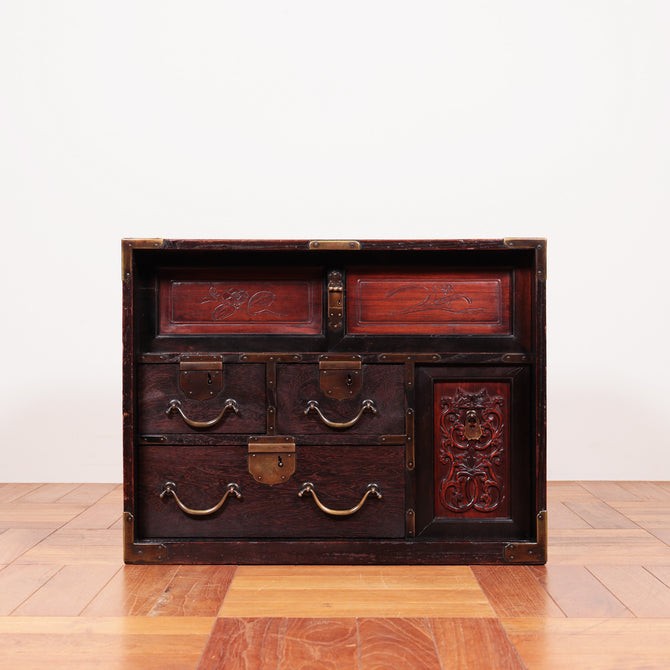 三国船箪笥（唐木細工）【FUNADANSU - sea chest 】[j1101]