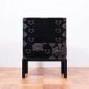 ◆ ご商談中- Sales pending ◆黒塗庄内閂付小箪笥　スタンド付き【SHONAI small chest with metal stand】 [j1102]