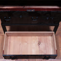 ◆ ご商談中- Sales pending ◆黒塗庄内閂付小箪笥　スタンド付き【SHONAI small chest with metal stand】 [j1102]