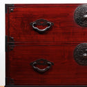 米沢桜紋衣裳箪笥　スタンド付き【Yonezawa clothing chest with metal stand 】 [j1106]