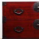時代箪笥／米沢桜紋衣裳箪笥　スタンド付き【Yonezawa clothing chest with metal stand 】 [j1106]　Japanese Antique Furniture
