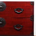 時代箪笥／米沢桜紋衣裳箪笥　スタンド付き【Yonezawa clothing chest with metal stand 】 [j1106]　Japanese Antique Furniture