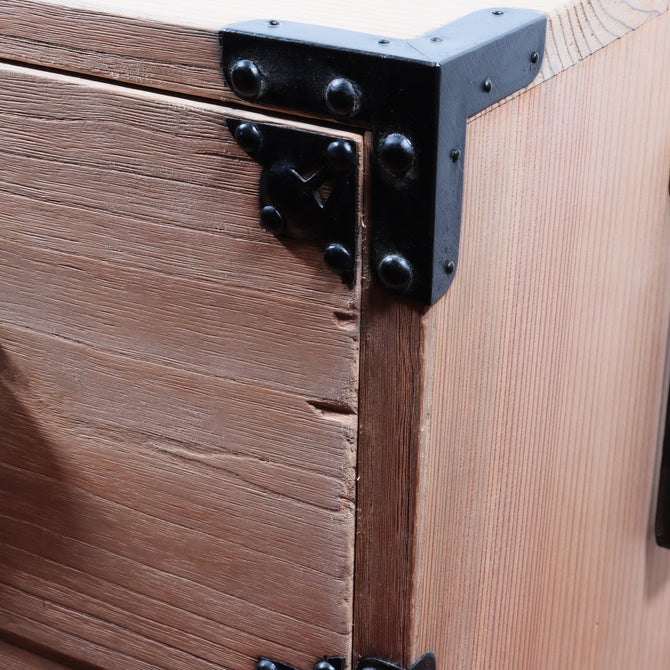 桐米沢桜紋衣裳箪笥　スタンド付き【KIRI YONEZAWA clothing chest with metal stand 】 [j1107]