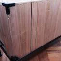 桐米沢桜紋衣裳箪笥　スタンド付き【KIRI YONEZAWA clothing chest with metal stand 】 [j1107]