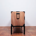 桐米沢桜紋衣裳箪笥　スタンド付き【KIRI YONEZAWA clothing chest with metal stand 】 [j1108]