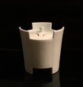 井上萬ニ/白磁香炉【 White porcelain insence burner made by Inoue Manji 】 [k0414]